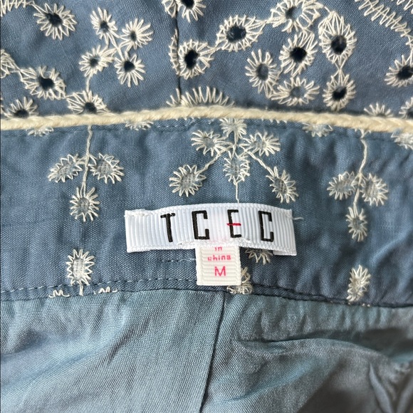 Avara Women's Brenda Embroidered Shorts - Light Blue - Picture 7 of 7